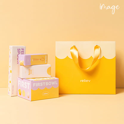 リリーブ ベビー食器専用 ショッピングバッグ 袋 紙袋 手さげ袋 reliev 出産お祝い プレゼント